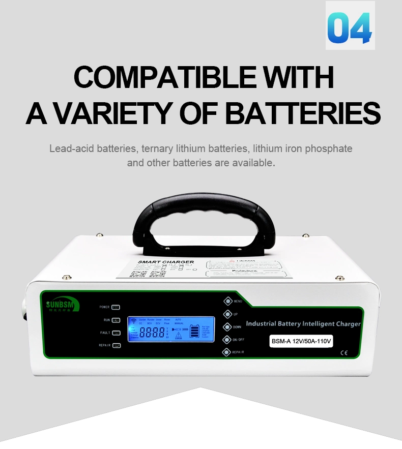 Industrial Ac 220v 380v Dc 58.4v 58.8v 48v 80a 100a Forklift Battery Charger